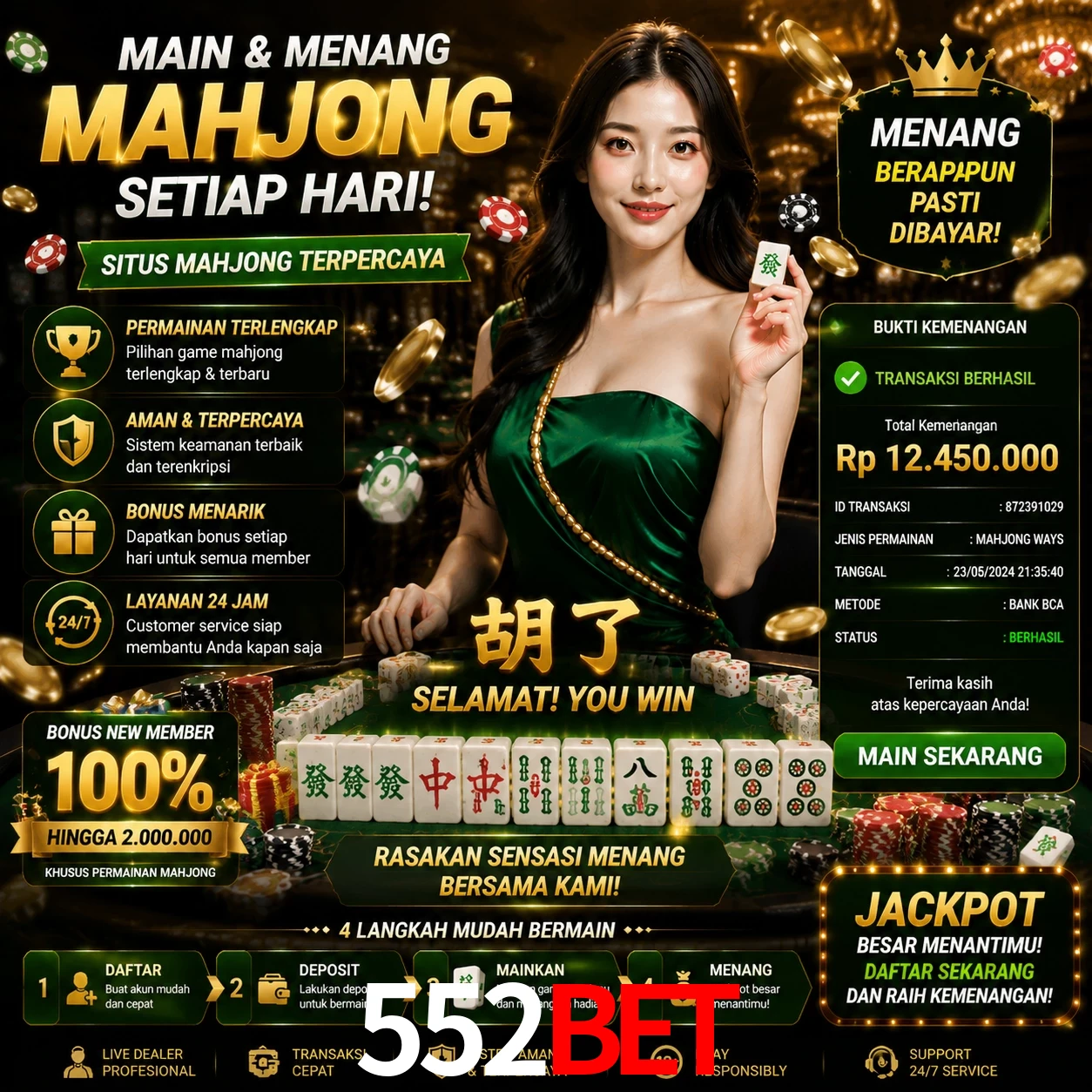Ganhar e sacar na 552bet